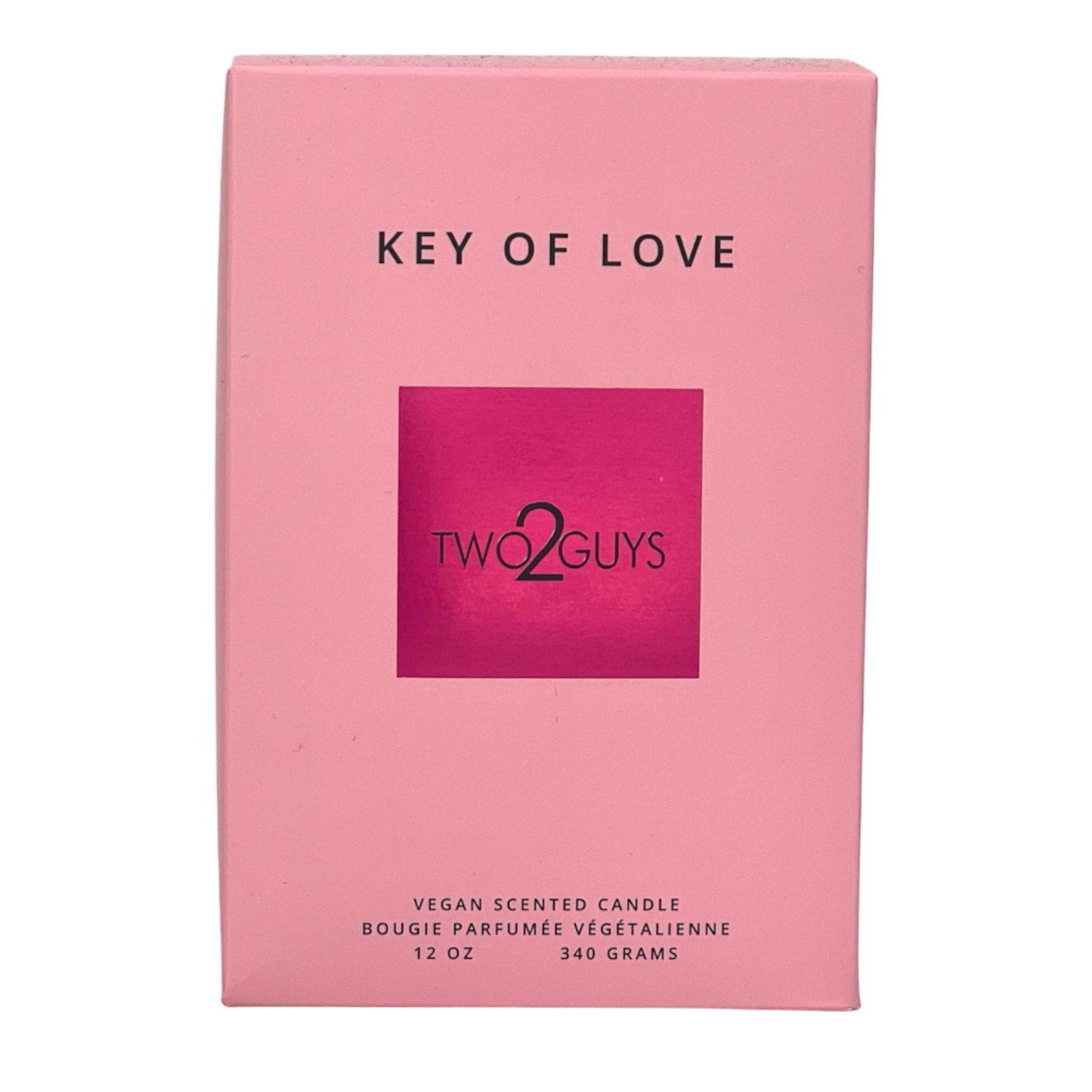 Vela portátil vegana Key of Love 12 oz