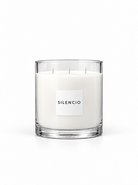 Silencio Scented Candle | Citrus, Basil & Musk